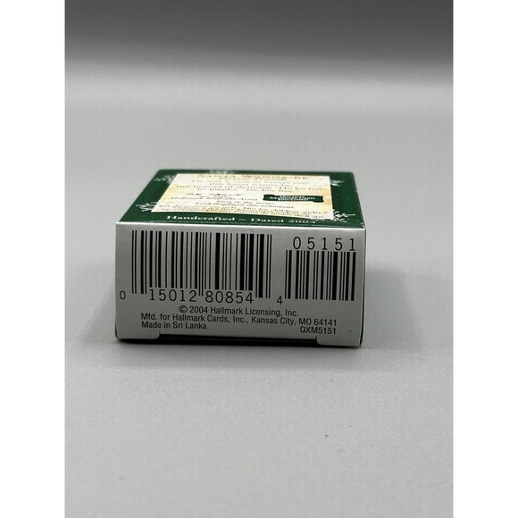 Hallmark Keepsake Miniature Ornament 2004 "Santa Wanna-Be" NIB Brown Bear - Picture 5 of 5